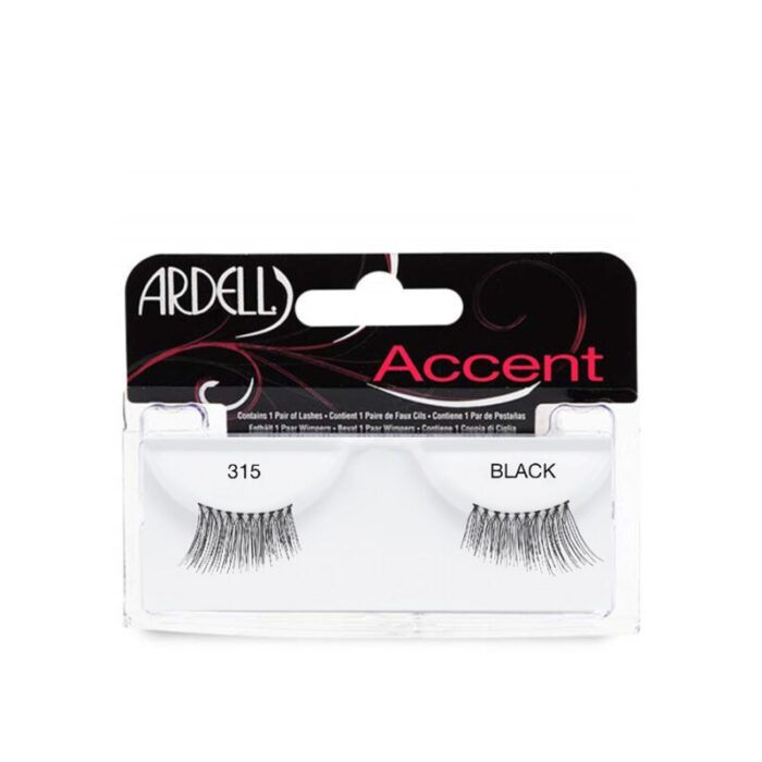 ardell accent lashes 315 black x1 pair