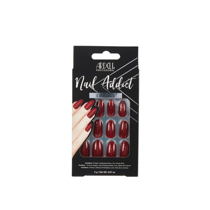 ardell nail addict colored artificial nails sip of wine