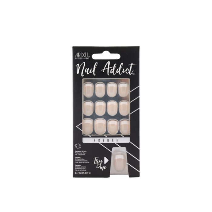 ardell nail addict french artificial nails classic