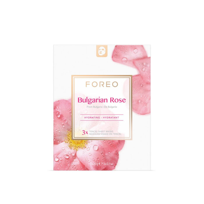 foreo bulgarian rose tencel sheet masks