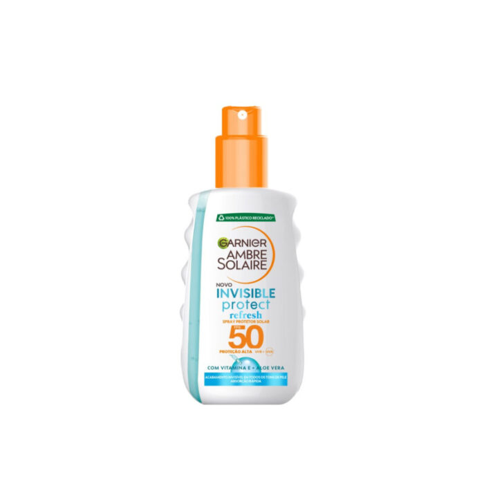 garnier ambre solaire invisible protect refresh spray spf50 200ml