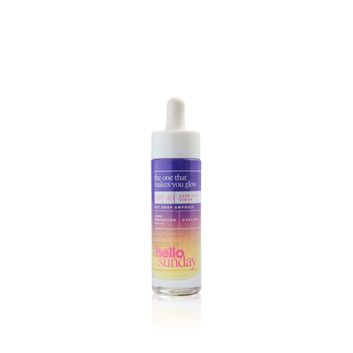 hello sunday the one that makes you glow dark spot serum spf40 30ml