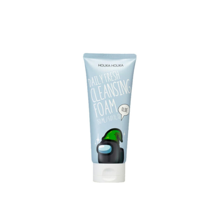 holika holika among us daily fresh cleansing foam olive 150ml