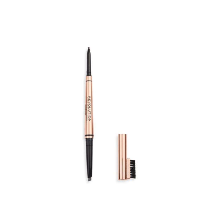 makeup revolution balayage duo brow pencil dark brown 0 38g