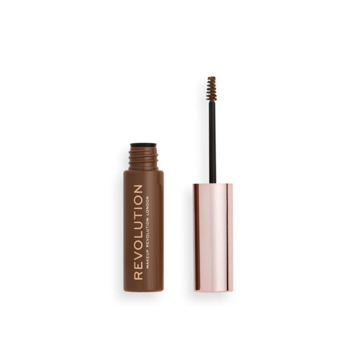 makeup revolution brow gel ash brown 6ml