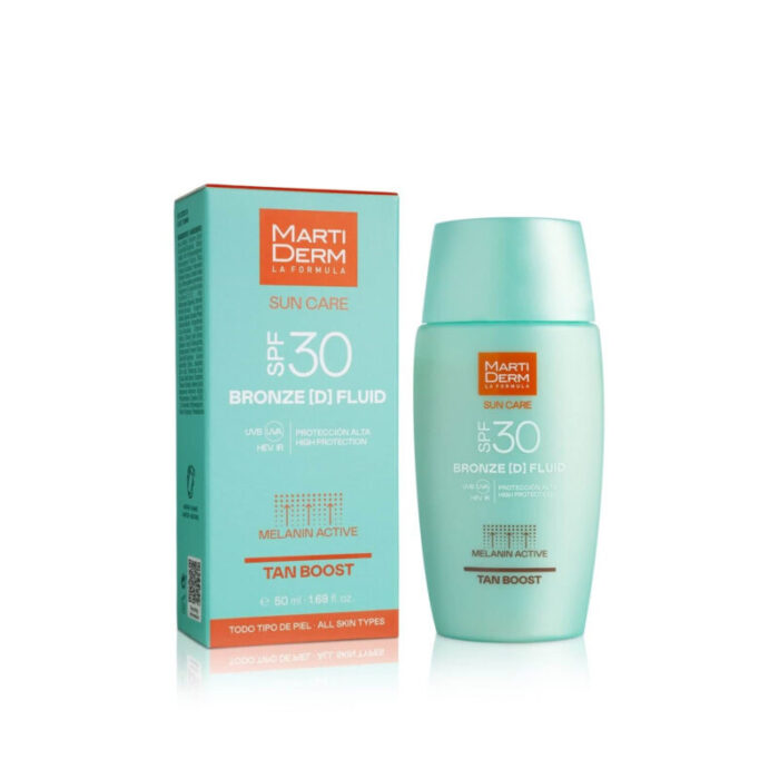 martiderm sun care bronze d fluid spf30 50ml 3