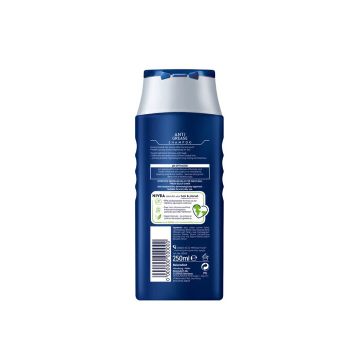 nivea men anti grease shampoo 250ml 1