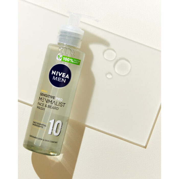 nivea men sensitive pro menmalist face beard wash 200ml 1