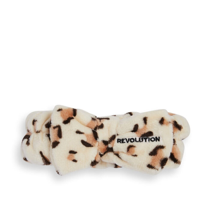 revolution skincare luxe leopard print headband