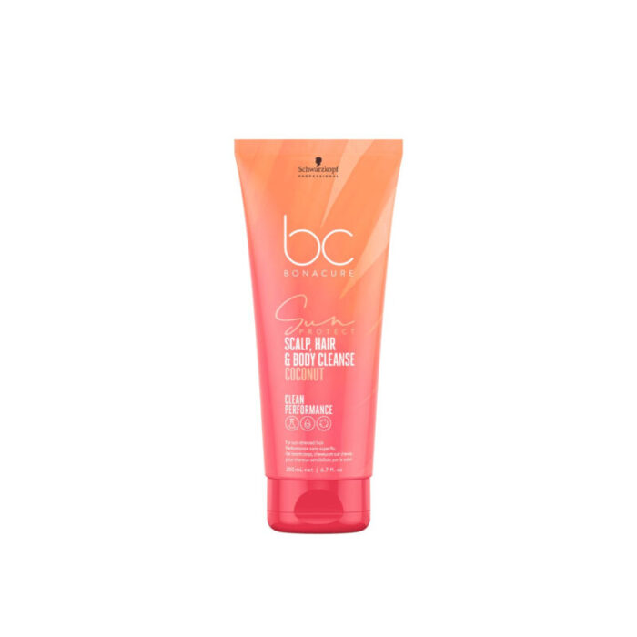 schwarzkopf bc sun protect scalp hair body cleanse 200ml